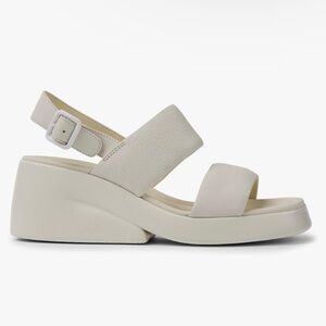 Camper / 7 / White Strappy Sandals / Chunky / Wedge / Neutral / Boho / Comfy